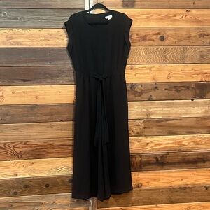 Calvin Klein Black Cropped Wide Leg Jumpsuit
